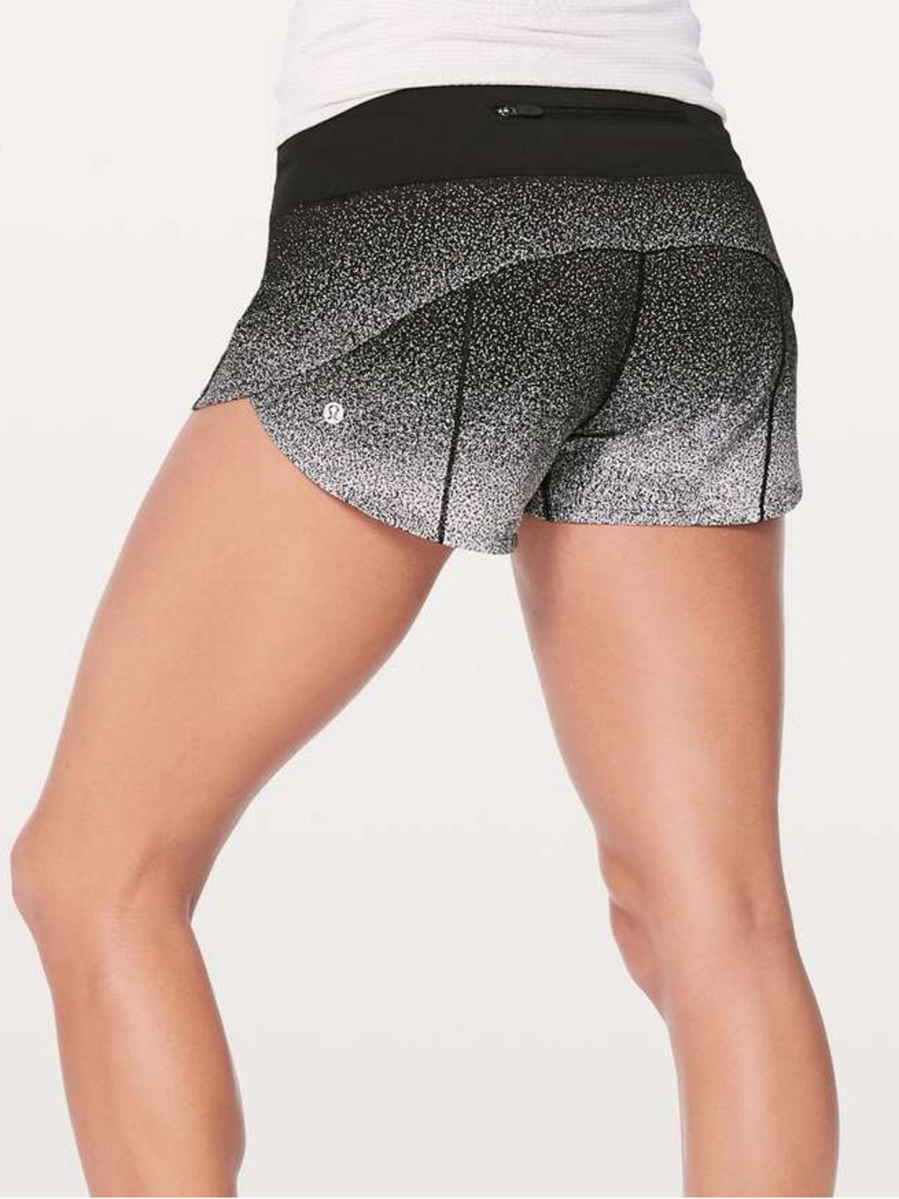 Lululemon Speed Up Shorts, Ombré Speckle, size 10 - Picture 2 of 6